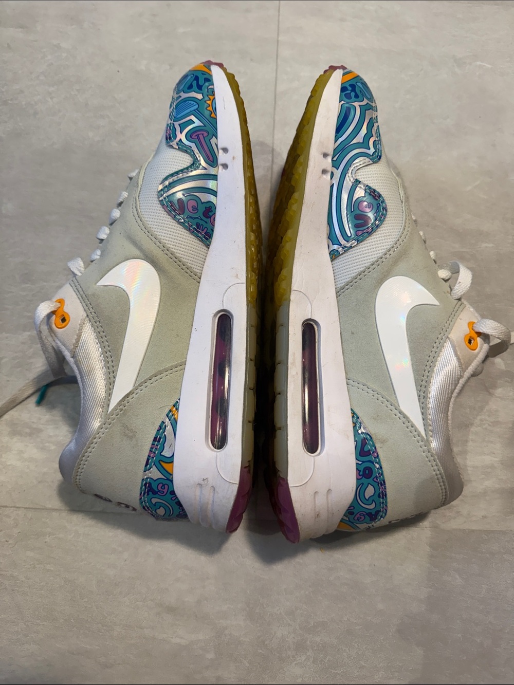 Nike Air Max 1 ‘86 OG Golf “Play to Live” White Multi Color Shoes Men’s 10